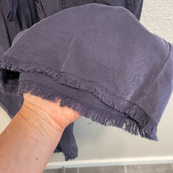 Abound Distressed Lyocell Blue Pants Jumpsuit Small - Picture 7 of 9